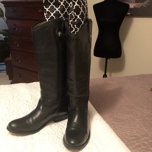 Frye black leather boots